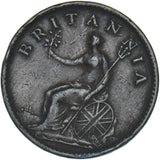 1807 Farthing - George III British Copper Coin - Nice