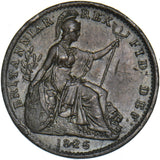 1826 Farthing - George IV British Copper Coin - Very Nice