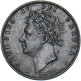 1830 Farthing - George IV British Copper Coin - Very Nice