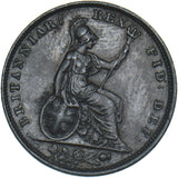 1830 Farthing - George IV British Copper Coin - Very Nice