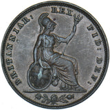 1831 Farthing - William IV British Copper Coin - Very Nice