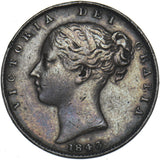 1843 Farthing - Victoria British Copper Coin - Nice