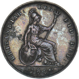 1843 Farthing - Victoria British Copper Coin - Nice