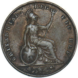 1847 Farthing - Victoria British Copper Coin - Nice