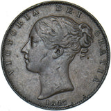 1847 Farthing - Victoria British Copper Coin - Nice