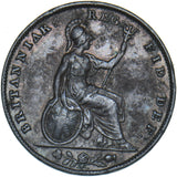 1854 Farthing - Victoria British Copper Coin - Nice