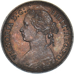 1879 Farthing - Victoria British Bronze Coin - Very Nice