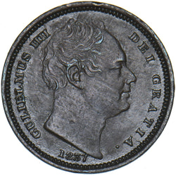1837 Half Farthing - William IV British Copper Coin - Nice