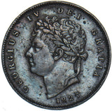 1827 Third Farthing - George IV British Copper Coin - Nice