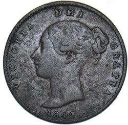 1844 Third Farthing - Victoria British Copper Coin