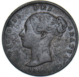 1844 Third Farthing - Victoria British Copper Coin