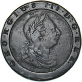 1797 Cartwheel Twopence - George III British Copper Coin