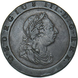 1797 Cartwheel Twopence - George III British Copper Coin - Nice