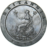 1797 Cartwheel Twopence - George III British Copper Coin - Nice
