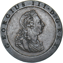 1797 Cartwheel Penny - George III British Copper Coin - Very Nice