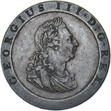 1797 Cartwheel Penny - George III British Copper Coin - Very Nice