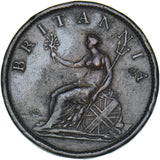 1806 Penny - George III British Copper Coin - Nice