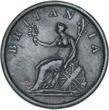 1807 Penny - George III British Copper Coin - Nice
