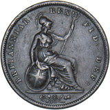 1826 Penny - George IV British Copper Coin - Nice