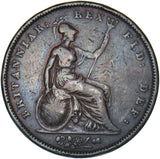 1834 Penny - William IV British Copper Coin