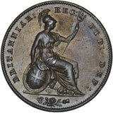 1859 Penny - Victoria British Copper Coin - Nice