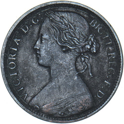 1862 Penny - Victoria British Bronze Coin