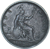 1862 Penny - Victoria British Bronze Coin