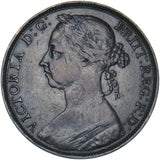 1892 Penny - Victoria British Bronze Coin - Nice