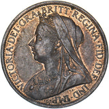 1901 Penny - Victoria British Bronze Coin - Very Nice