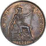 1901 Penny - Victoria British Bronze Coin - Very Nice