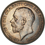1927 Penny - George V British Bronze Coin - Very Nice