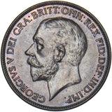 1927 Penny - George V British Bronze Coin - Very Nice