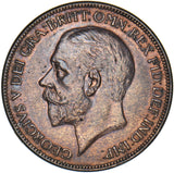 1927 Penny - George V British Bronze Coin - Very Nice