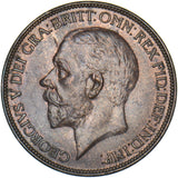1927 Penny - George V British Bronze Coin - Very Nice