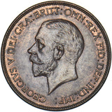 1928 Penny - George V British Bronze Coin - Very Nice