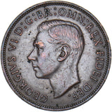 1950 Penny - George VI British Bronze Coin - Nice