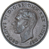 1950 Penny - George VI British Bronze Coin - Nice
