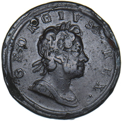 1717 Halfpenny - George I British Copper Coin