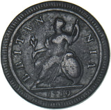 1719 Halfpenny - George I British Copper Coin - Nice