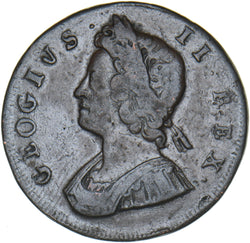 1730 Halfpenny (GEOGIVS Error) - George II British Copper Coin