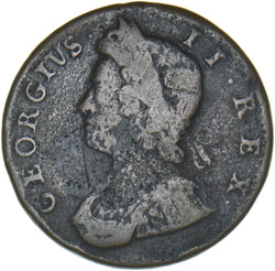 1731 Halfpenny - George II British Copper Coin