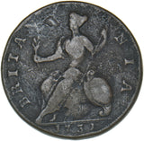 1731 Halfpenny - George II British Copper Coin