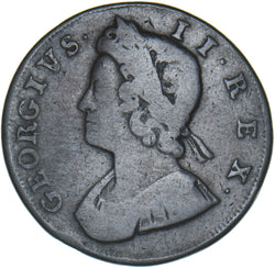 1731 Halfpenny - George II British Copper Coin