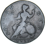 1731 Halfpenny - George II British Copper Coin