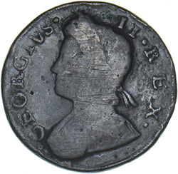 1736 Halfpenny - George II British Copper Coin
