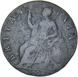 1694 Halfpenny - William & Mary British Copper Coin