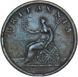 1807 Halfpenny - George III British Copper Coin