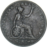 1826 Halfpenny - George IV British Copper Coin