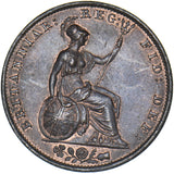 1854 Halfpenny - Victoria British Copper Coin - Very Nice