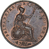 1855 Halfpenny - Victoria British Copper Coin - Very Nice